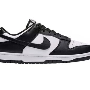 Nike Men's Black and White Dunk Sneakers